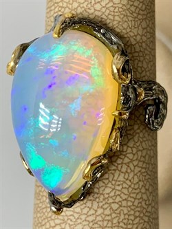 *Кольцо р.18 Опал Эфиопия АРТ 49003 (ВЕС 8,87 Г) - фото 214264