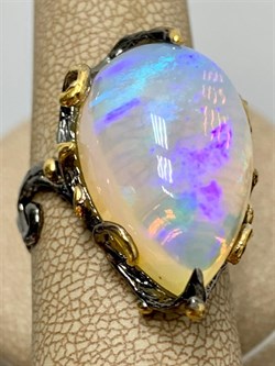 *Кольцо р.18 Опал Эфиопия АРТ 49003 (ВЕС 8,87 Г) - фото 214265