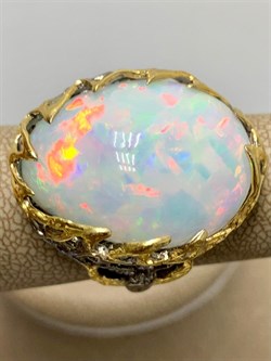 *Кольцо р.18 Опал Эфиопия АРТ 49028 (ВЕС 13,89 Г) - фото 214275