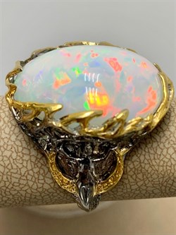 *Кольцо р.18 Опал Эфиопия АРТ 49028 (ВЕС 13,89 Г) - фото 214276