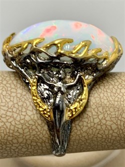 *Кольцо р.18 Опал Эфиопия АРТ 49028 (ВЕС 13,89 Г) - фото 214277