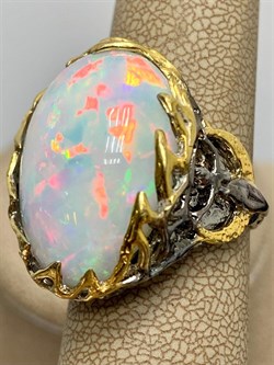 *Кольцо р.18 Опал Эфиопия АРТ 49028 (ВЕС 13,89 Г) - фото 214279