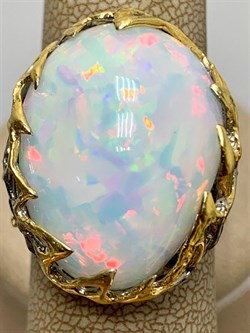 *Кольцо р.18 Опал Эфиопия АРТ 49028 (ВЕС 13,89 Г) - фото 214281