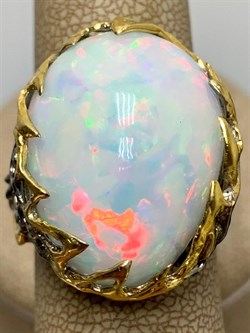 *Кольцо р.18 Опал Эфиопия АРТ 49028 (ВЕС 13,89 Г) - фото 214282