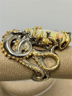 *Кольцо р.18 Опал Эфиопия АРТ 49336 (ВЕС 22,44 Г) - фото 214312