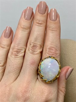 *Кольцо р.18 Опал Эфиопия АРТ 49459 (ВЕС 13,41 Г) - фото 214319