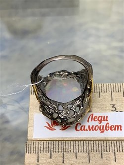 *Кольцо р.18 Опал Эфиопия АРТ 49459 (ВЕС 13,41 Г) - фото 214321