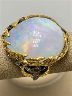 *Кольцо р.18 Опал Эфиопия АРТ 49459 (ВЕС 13,41 Г) - фото 214327