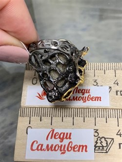 *Кольцо р.18 Опал Эфиопия АРТ 53015 (ВЕС 16,81 Г) - фото 214338