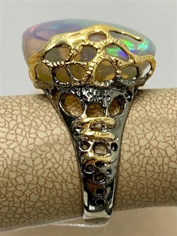 *Кольцо р.18 Опал Эфиопия АРТ 53317 (ВЕС 8,61 Г) - фото 214358