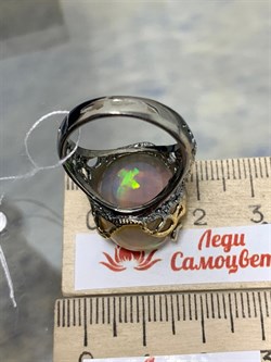 *Кольцо р.18 Опал Эфиопия АРТ 53317 (ВЕС 8,61 Г) - фото 214360