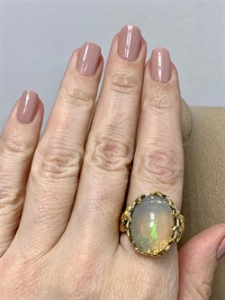 *Кольцо р.18 Опал Эфиопия АРТ 54030 (ВЕС  11,35 Г) - фото 214366