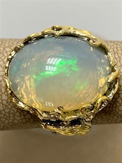 *Кольцо р.18 Опал Эфиопия АРТ 54030 (ВЕС  11,35 Г) - фото 214369