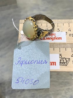 *Кольцо р.18 Опал Эфиопия АРТ 54030 (ВЕС  11,35 Г) - фото 214375