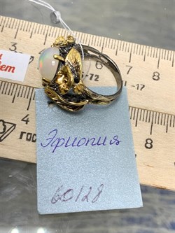 *Кольцо р.18 Опал Эфиопия АРТ 60128 (ВЕС 8,64 Г) - фото 214386