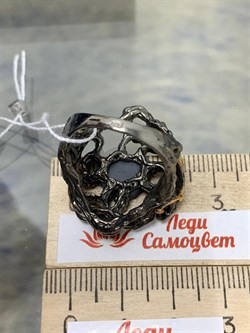 *Кольцо р.18 Синий Опал Австралия АРТ 38100 ВЕС 13,9 Г - фото 214407