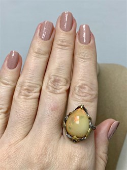 *Кольцо р.18,25 Опал Эфиопия АРТ 38782 (ВЕС 7,26 Г) - фото 214439