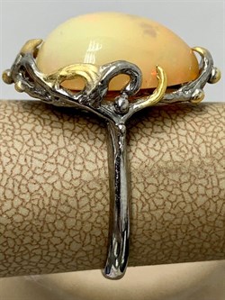 *Кольцо р.18,25 Опал Эфиопия АРТ 38782 (ВЕС 7,26 Г) - фото 214443