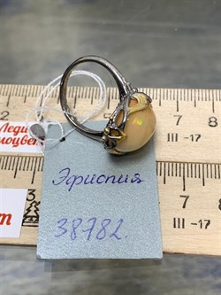 *Кольцо р.18,25 Опал Эфиопия АРТ 38782 (ВЕС 7,26 Г) - фото 214449