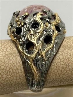 *Кольцо р.18,5 Опал Мексика АРТ 36274 (ВЕС 13,31 Г) - фото 214467