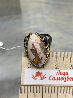 *Кольцо р.18,5 Опал Мексика АРТ 50244 (ВЕС 8,77 Г) - фото 214491