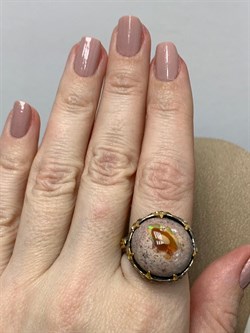 *Кольцо р.18,5 Опал Мексика АРТ 53361 (ВЕС 13,77 Г) - фото 214496