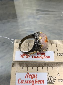 *Кольцо р.18,5 Опал Мексика АРТ 53361 (ВЕС 13,77 Г) - фото 214506