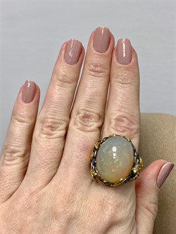 *Кольцо р.18,5 Опал Эфиопия АРТ 36268 (ВЕС 19,51 Г) - фото 214510