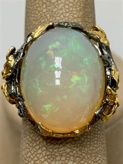 *Кольцо р.18,5 Опал Эфиопия АРТ 36268 (ВЕС 19,51 Г) - фото 214512