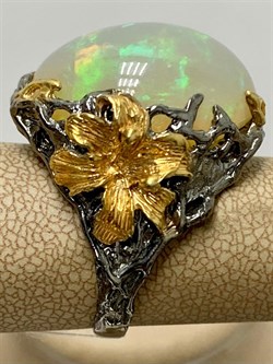 *Кольцо р.18,5 Опал Эфиопия АРТ 36268 (ВЕС 19,51 Г) - фото 214515