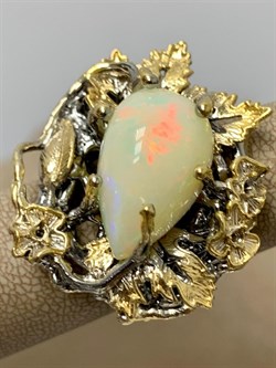 *Кольцо р.18,5 Опал Эфиопия АРТ 43772 (ВЕС 20,66 Г) - фото 214554