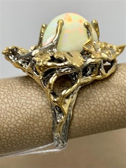 *Кольцо р.18,5 Опал Эфиопия АРТ 43772 (ВЕС 20,66 Г) - фото 214555