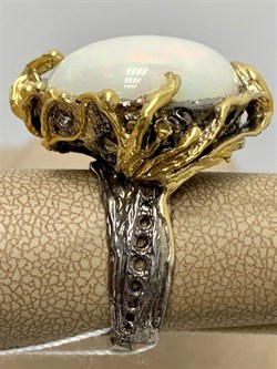 *Кольцо р.18,5 Опал Эфиопия АРТ 43783 (ВЕС 17,45 Г) - фото 214566