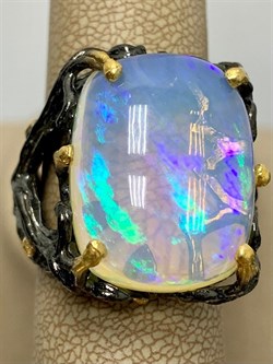 *Кольцо р.18,5 Опал Эфиопия АРТ 47524 (ВЕС 15,05 Г) - фото 214573