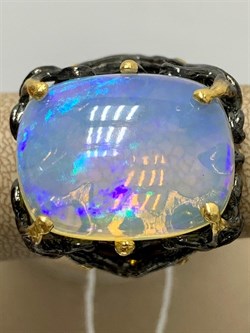 *Кольцо р.18,5 Опал Эфиопия АРТ 47524 (ВЕС 15,05 Г) - фото 214577