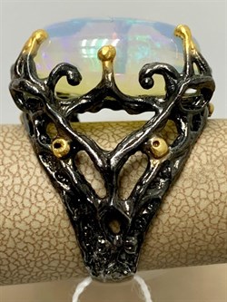 *Кольцо р.18,5 Опал Эфиопия АРТ 47524 (ВЕС 15,05 Г) - фото 214578