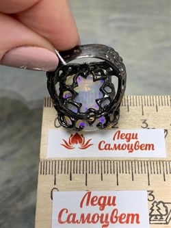 *Кольцо р.18,5 Опал Эфиопия АРТ 47524 (ВЕС 15,05 Г) - фото 214579