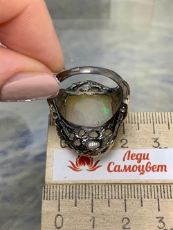 *Кольцо р.18,5 Опал Эфиопия АРТ 49018 (ВЕС 15,63 Г) - фото 214587