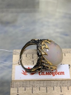 *Кольцо р.18,5 Опал Эфиопия АРТ 49018 (ВЕС 15,63 Г) - фото 214589