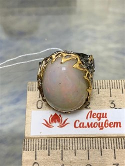 *Кольцо р.18,5 Опал Эфиопия АРТ 49018 (ВЕС 15,63 Г) - фото 214590