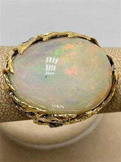 *Кольцо р.18,5 Опал Эфиопия АРТ 49018 (ВЕС 15,63 Г) - фото 214592