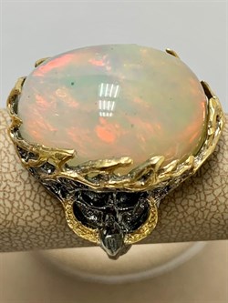 *Кольцо р.18,5 Опал Эфиопия АРТ 49018 (ВЕС 15,63 Г) - фото 214593