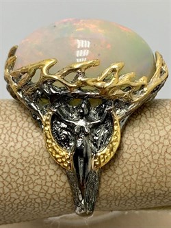 *Кольцо р.18,5 Опал Эфиопия АРТ 49018 (ВЕС 15,63 Г) - фото 214594