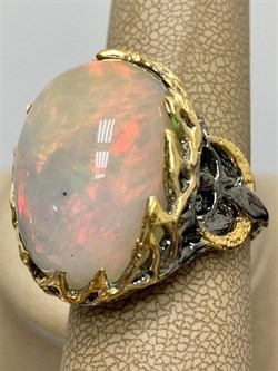 *Кольцо р.18,5 Опал Эфиопия АРТ 49018 (ВЕС 15,63 Г) - фото 214595