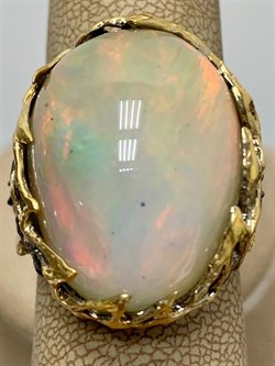 *Кольцо р.18,5 Опал Эфиопия АРТ 49018 (ВЕС 15,63 Г) - фото 214597