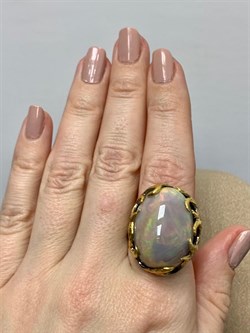 *Кольцо р.18,5 Опал Эфиопия АРТ 49044 (ВЕС 20,66 Г) - фото 214601