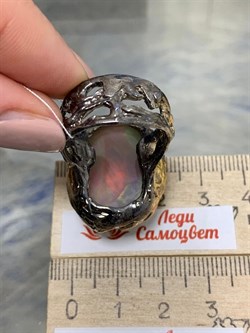 *Кольцо р.18,5 Опал Эфиопия АРТ 49044 (ВЕС 20,66 Г) - фото 214603