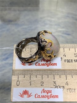 *Кольцо р.18,5 Опал Эфиопия АРТ 49044 (ВЕС 20,66 Г) - фото 214605