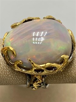 *Кольцо р.18,5 Опал Эфиопия АРТ 49044 (ВЕС 20,66 Г) - фото 214610