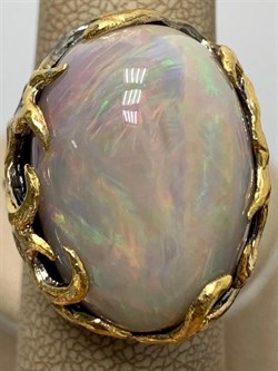 *Кольцо р.18,5 Опал Эфиопия АРТ 49044 (ВЕС 20,66 Г) - фото 214614